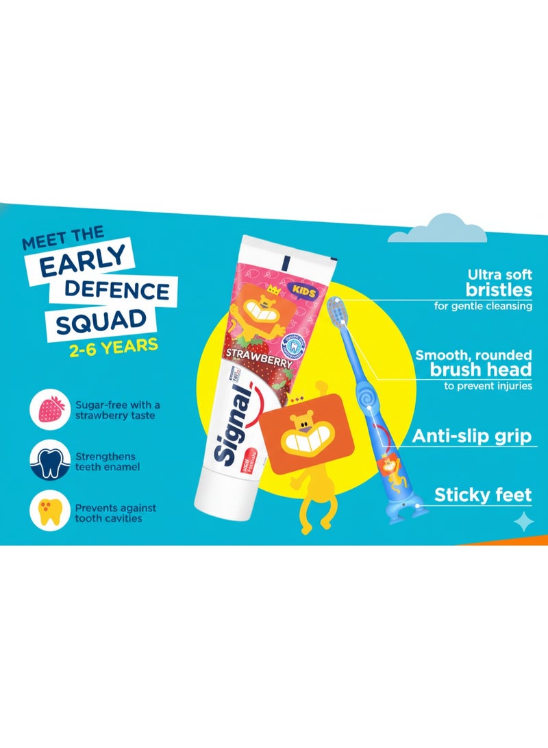 سيجنال فرشاة أسنان سيجنال فائقة النعومة للأطفال متعددة الألوان من عمر 2 إلى 6 سنوات - Image 2